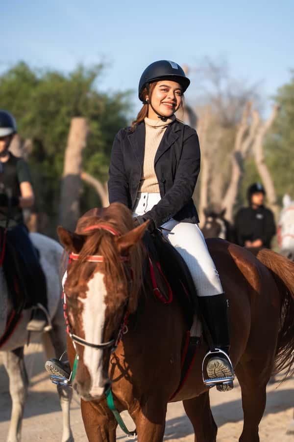 1 Hour Horseback Dubai Desert Park Ride - A Small Group of Only Three Riders