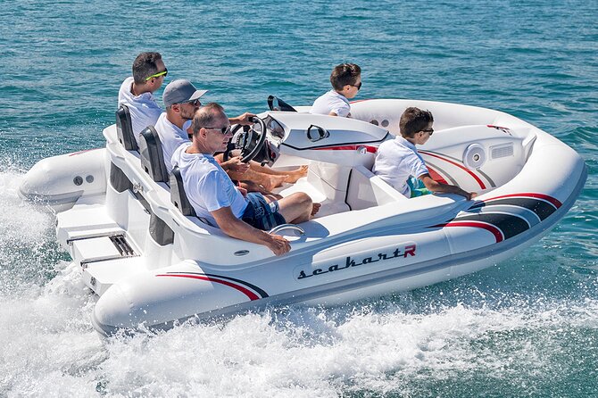 120 MINUTES Dubai Private Self-Drive SeaKart Jet Ski Boat Tour - Dubai Marina on the way back