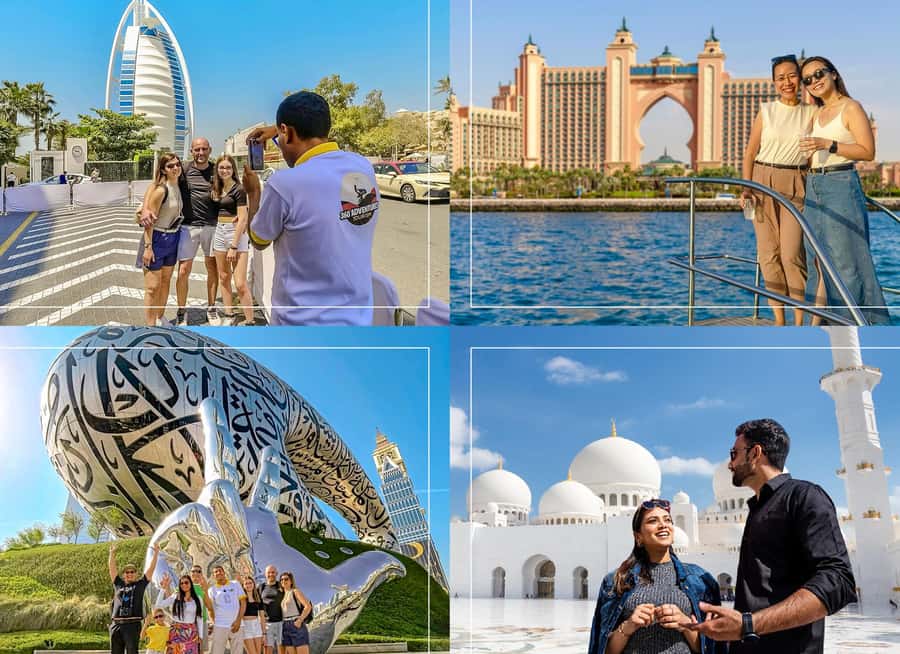 2-Day City Tour: Dubai & Abu Dhabi + Yacht Experience - Day 1: Abu Dhabi and the Grand Mosque