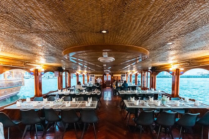 2-Hour Dubai Marina Dhow Dinner Cruise - Buffet dinner, drinks, and the tanura performance