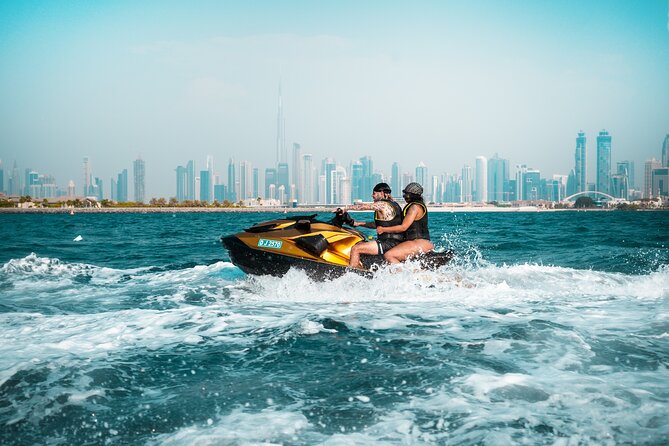 24 Karat Gold Jet Ski Adventure with Burj Khalifa View - Photos, music, and the luxury angle