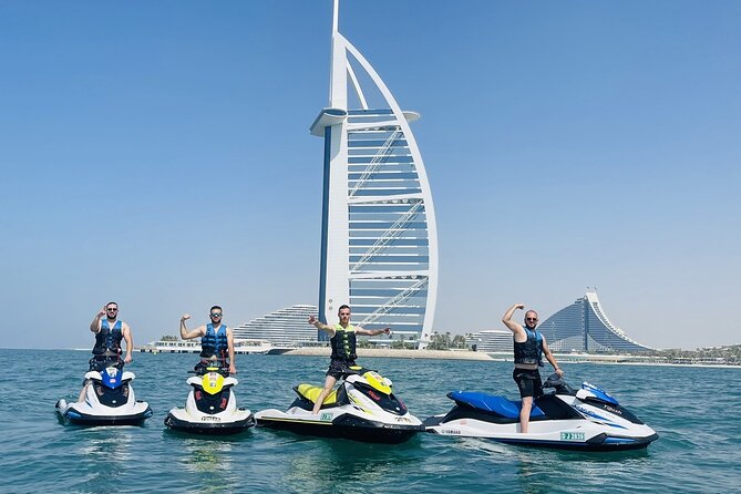 30Min Dubai Jet Ski Tour of Burj Al Arab with Free Ice Cream - Water skiing and other details to clarify