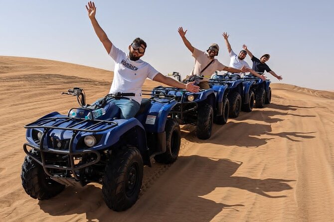 4 Hours Desert Tour with Quad Bike Camel Ride & Sandboard - Key points before you book