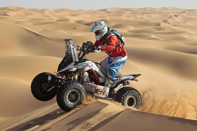 4x4 Self-Drive Quad Bike Safari with Camel Riding - One hour of riding across the dunes