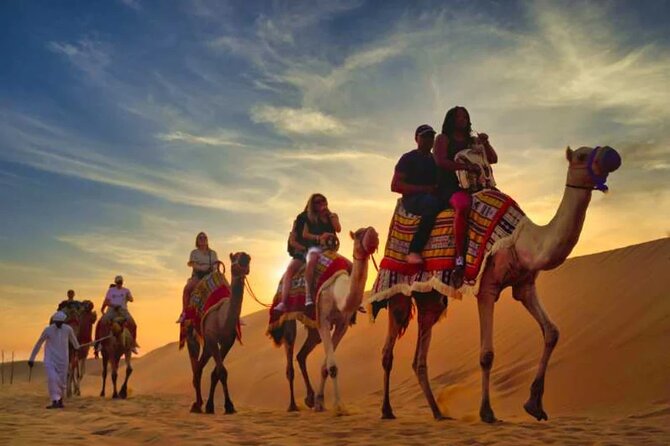 6-Hour Luxury Evening Dubai Desert Safari - BBQ Dinner Live Shows - Sunset views are part of the appeal
