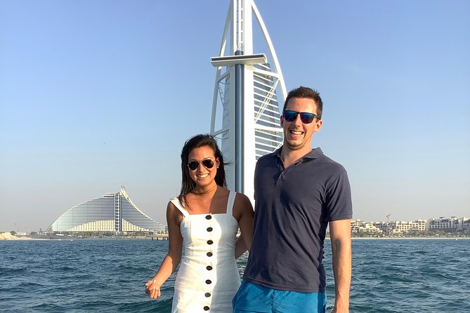 90-Min Speed Boat: Burj Al Arab, Atlantis, Ain Dubai & Ice Cream! - Palm Jumeirah and the view of Atlantis