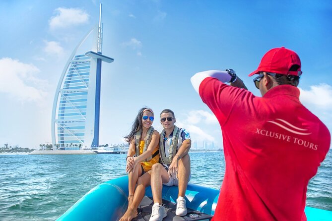 90 Minutes Speedboat Tour: Marina, Atlantis, Palm & Burj Al Arab - The fast run across open water