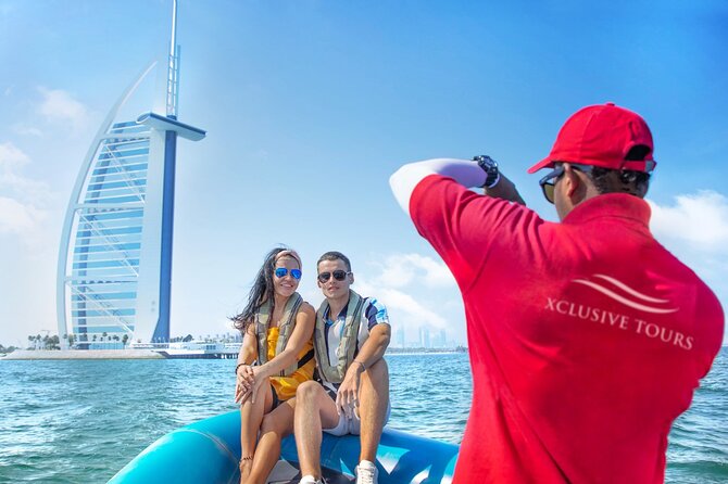 90 Minutes Speedboat Tour: Marina, Atlantis, Palm & Burj Al Arab - Ain Dubai and Jumeirah Beach from the boat