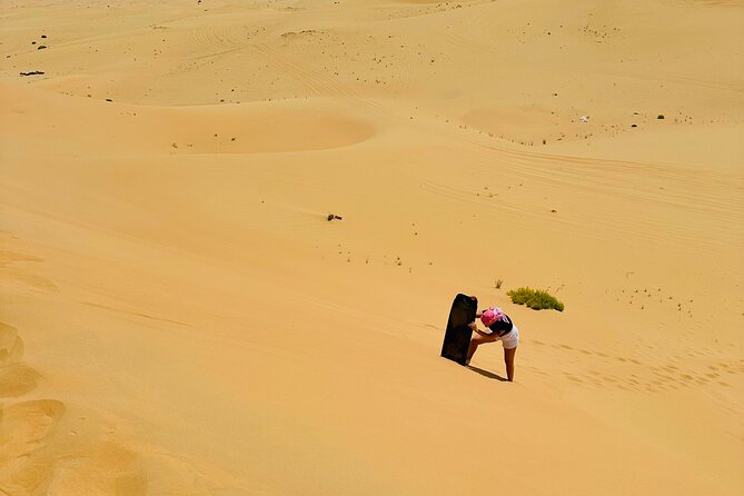 Abu Dhabi: 4x4 Desert Safari and Sandboarding. - Sunset, BBQ, and evening entertainment