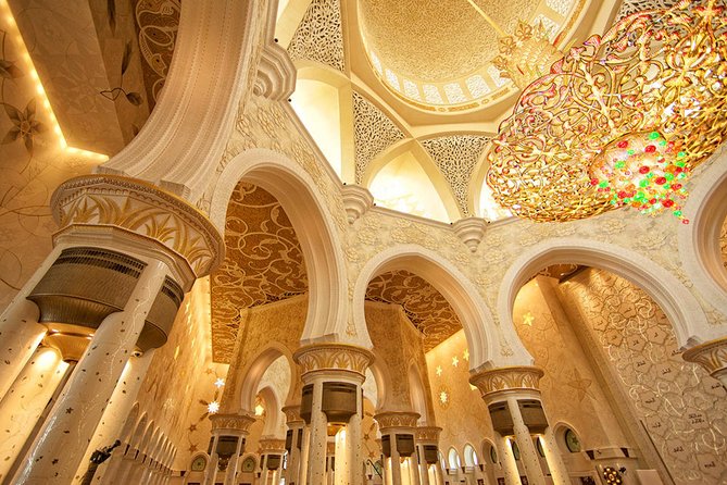 Abu Dhabi city tour & desert safari from Dubai - Louvre Abu Dhabi and Ferrari World from the outside