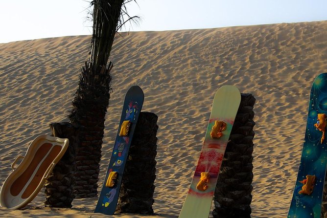 Abu Dhabi Desert Safari (Dune Bashing, BBQ Dinner, Camel Ride & Sand Skii) - The desert camp after dark