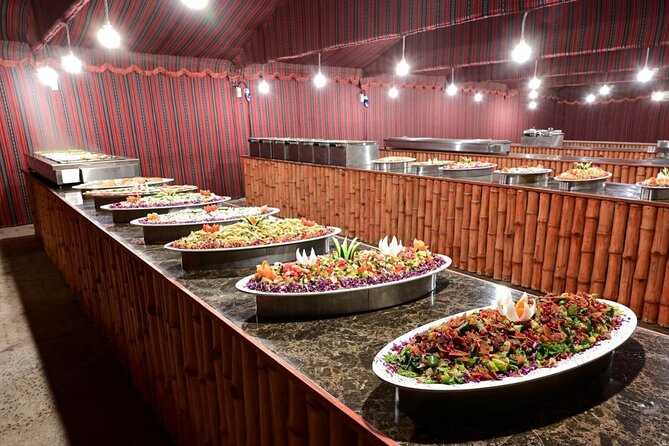 Abu Dhabi Desert Safari: Live Shows, Camel Rides & BBQ Buffet - Sunset photos and sandboarding
