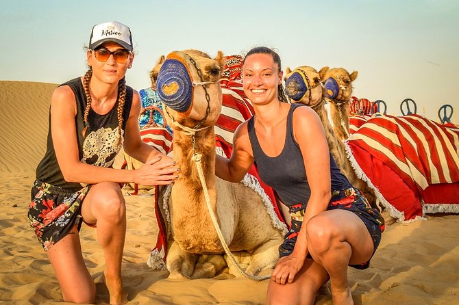 Abu Dhabi: Desert Safari with BBQ, Camel Ride & Sandboarding - The Bedouin-style camp shifts the mood