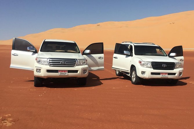 Abu Dhabi Desert Safari with BBQ Dinner & Shows - Leaving Abu Dhabi for the red dunes
