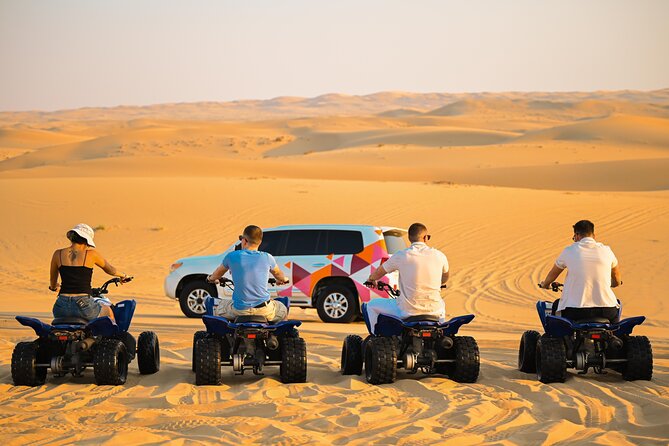 Abu Dhabi Evening Desert Safari - Dune bashing Camel ride and BBQ - Sunset in the sand