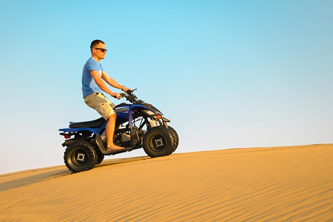 Abu Dhabi Evening Desert Safari - Private car Dune bashing & BBQ - Dune bashing in a roll-bar Land Cruiser