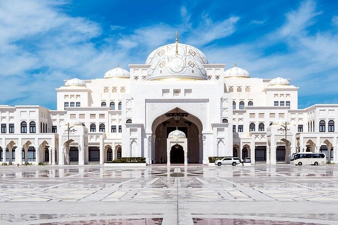Abu Dhabi Half Day City Tour - Etihad Towers and Qasr Al Watan from the road