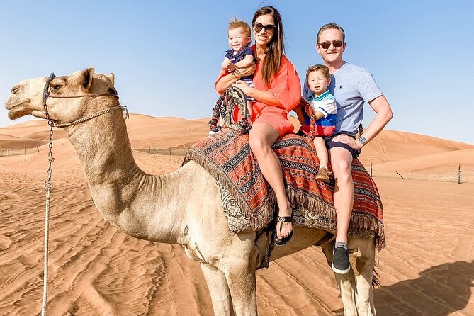 Abu Dhabi - Kids Friendly Morning Desert Safari - The short camel ride at the end