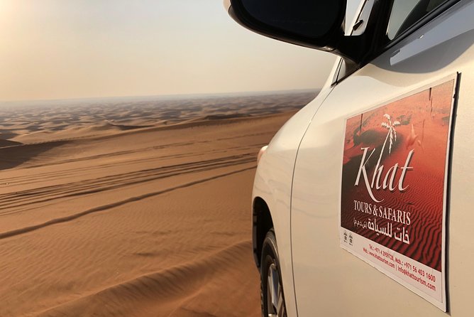 Abu Dhabi morning desert safari - Private car - Sandboarding gives you time outside the vehicle