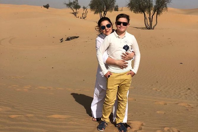 Abu Dhabi morning desert safari - Private car - Photo stops, camels, and small extras