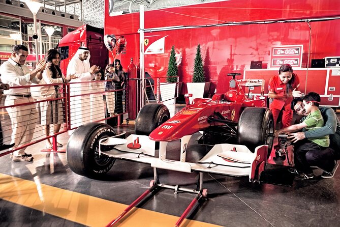 Abu Dhabi Mosque including Ferrari World Tour from Dubai - Ferrari World Yas Island: rides beneath the red roof