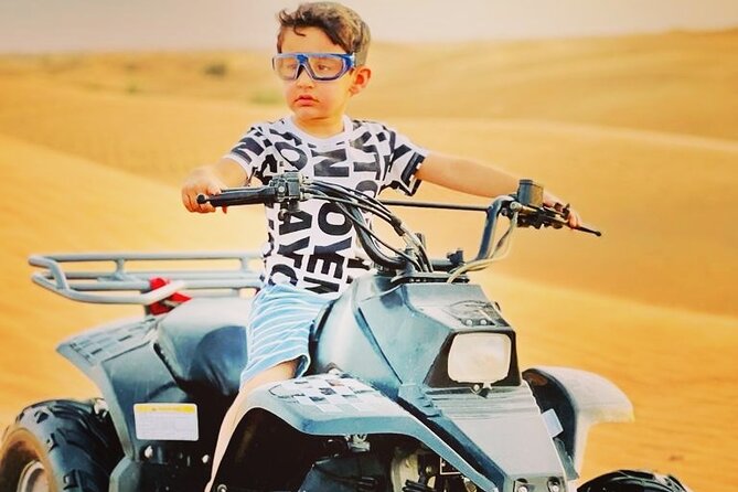 Afternoon Desert Safari with Quad Bike, Camel Ride and Sandboarding - Sandboarding is easy to try, harder to master