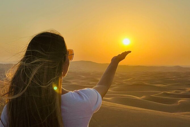 Afternoon Dune Drive Safari with SunSet Photo & Sand Boarding - Al Madam brings the sharp turns and open desert