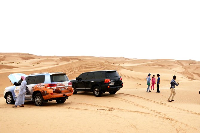 Al Ain Desert Safari with Buffet Dinner - Camel rides, sandboarding, and falcon photos