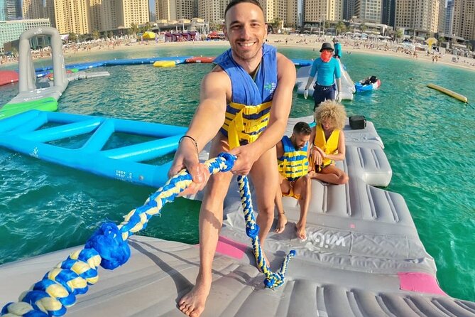 Aqua Fun Dubai Admission Ticket - The beach and lifeguard-patrolled swimming areas
