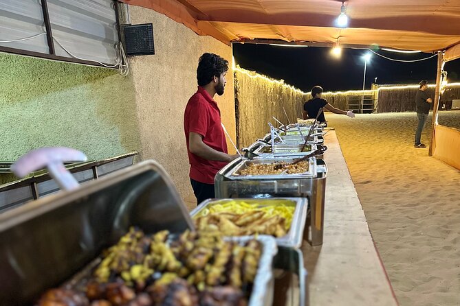 Arabian Desert Safari Abu Dhabi: 6Hour Tour with BBQ & Live Shows - What the Bedouin-style camp includes