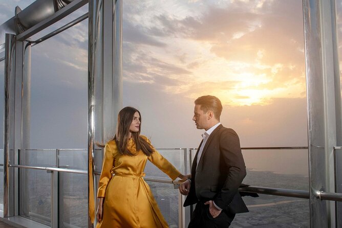 At the top burj khalifa dubai ticket with cafe treat - The 555-meter upper deck and outdoor terrace