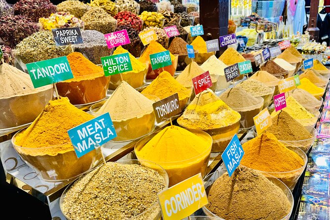 Authentic Old Dubai, Souks, Tastings & local boat Guided Tour - Dubai Spice Souk, where scent does the talking