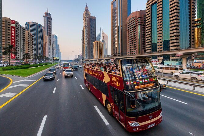Big Bus Dubai Hop-On, Hop-Off Sightseeing Tour by Open-Top Bus - Spice Souk, Gold Souk, and creekside Dubai