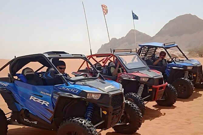 Buggy Ride in Red Dunes With Pick-up and Drop-up - Driving the high red dunes