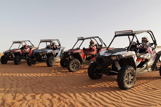 Buggy Self-drive In Red Desert - Sandboarding adds a quick change of pace