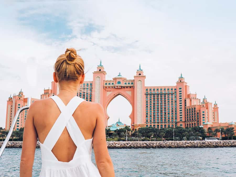 Burj Al Arab: 2-Hour Yacht Tour with BBQ Dinner - Burj Al Arab from the water