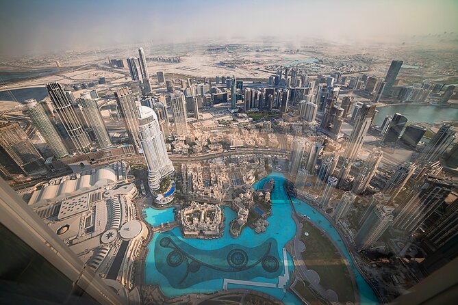 Burj Khalifa: At The Top Observation Deck Admission Ticket - The Dubai Fountain from an unusual angle