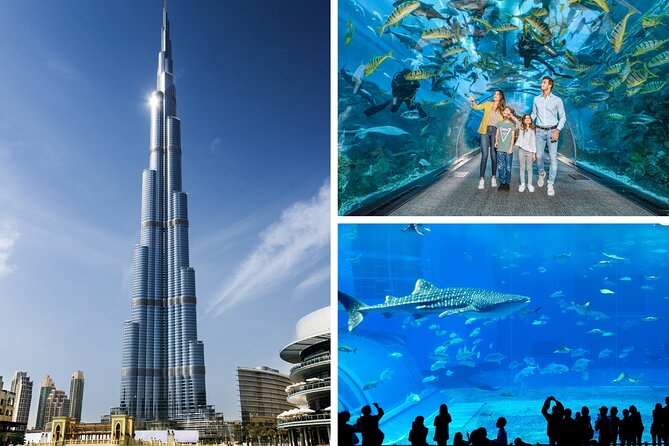 Burj Khalifa, Dubai Aquarium & UWZ with Penguin Cove Entry Ticket - Two Dubai icons, one ticket
