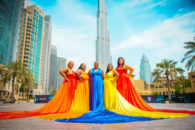 Burj Khalifa Flying Dress Instagram Videography Shoot - A flying dress with Dubai’s biggest backdrop