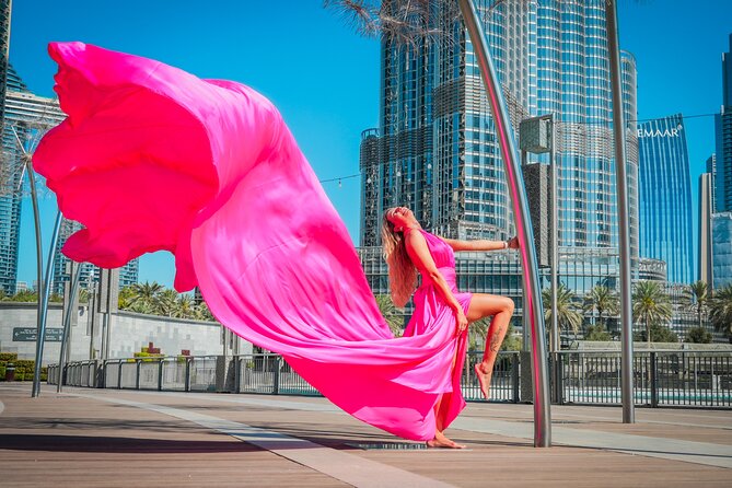 Burj Khalifa Flying Dress Instagram Videography Shoot - What you receive within 24 hours