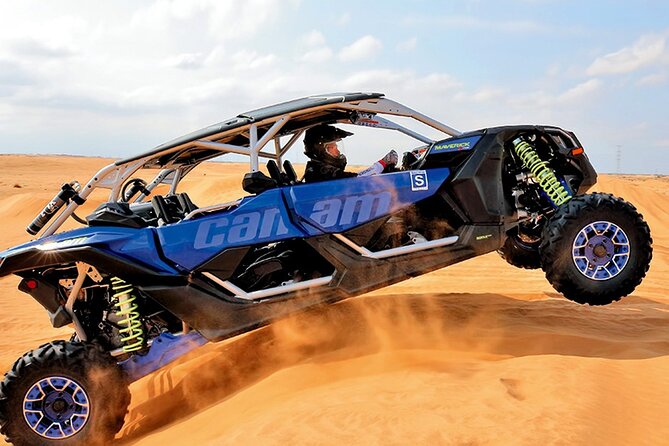 CAN AM 04 Seater Self Drive with Camel Riding and Sand Skiing - What Happens at Dubai Buggy Riders