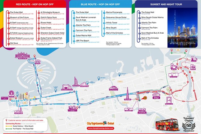 City Sightseeing Dubai Hop-On Hop-Off Bus Tour - Atlantis, the Palm, Dubai Marina, and JBR