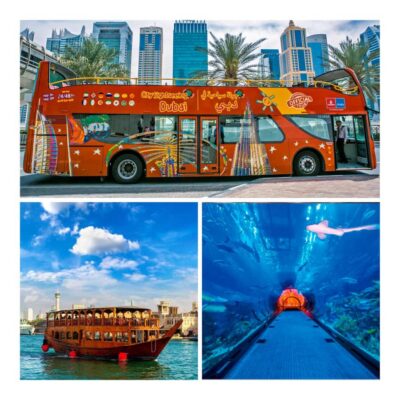 City Sightseeing Dubai Hop-On Hop-Off Bus Tour & Dhow Cruise