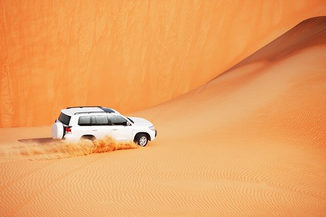 Desert Safari Abu Dhabi w/ Sand Boarding, Camel Ride & BBQ Dinner - The Bedouin camp welcome