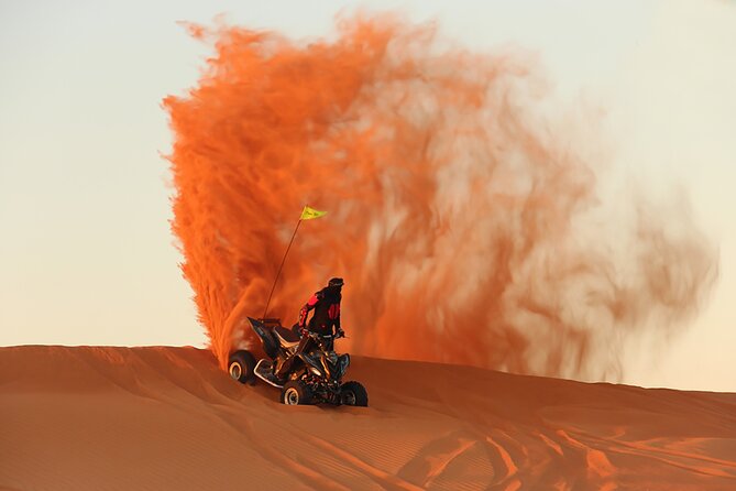 Desert Safari Dubai BBQ Dinner & Live Shows - Red dunes, sunset, and a choice of riding styles