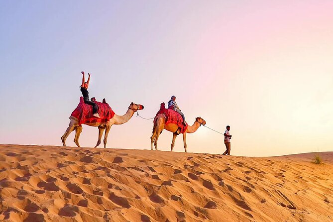 Desert Safari Dubai Sand Bashing, Camel Ride, Shows, Live BBQ - Henna, Arabic dress, and the camp setting