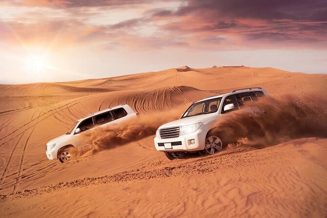 Desert Safari Dubai Sand Bashing, Camel Ride, Shows, Live BBQ - BBQ dinner with vegetarian choices