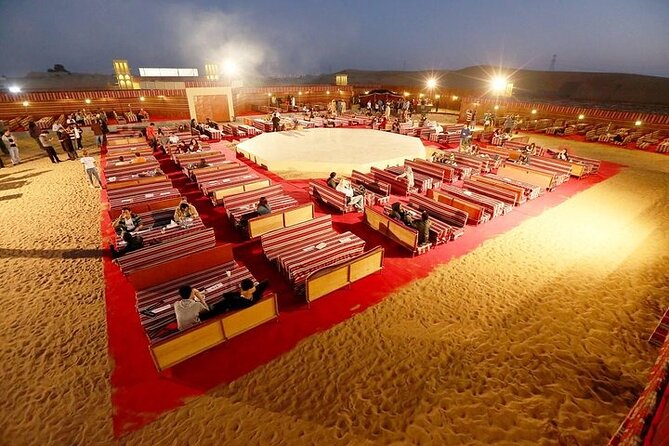Desert Safari Dubai with BBQ Dinner Buggy Ride and Dune Bashing - BBQ dinner under the evening sky
