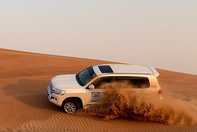 Desert Safari Morning with Camel Ride and Sand Boarding - Thirty to 35 minutes of dune bashing