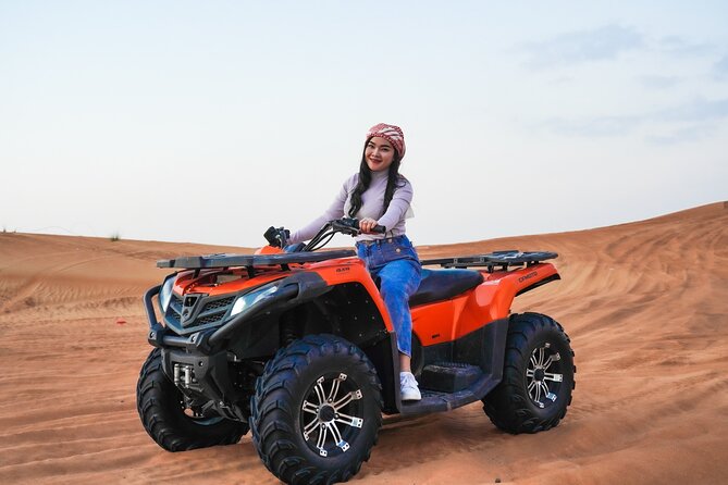 Desert Safari, Open Desert Quad Bike Experience with BBQ Dinner - Sunset photos in the open desert